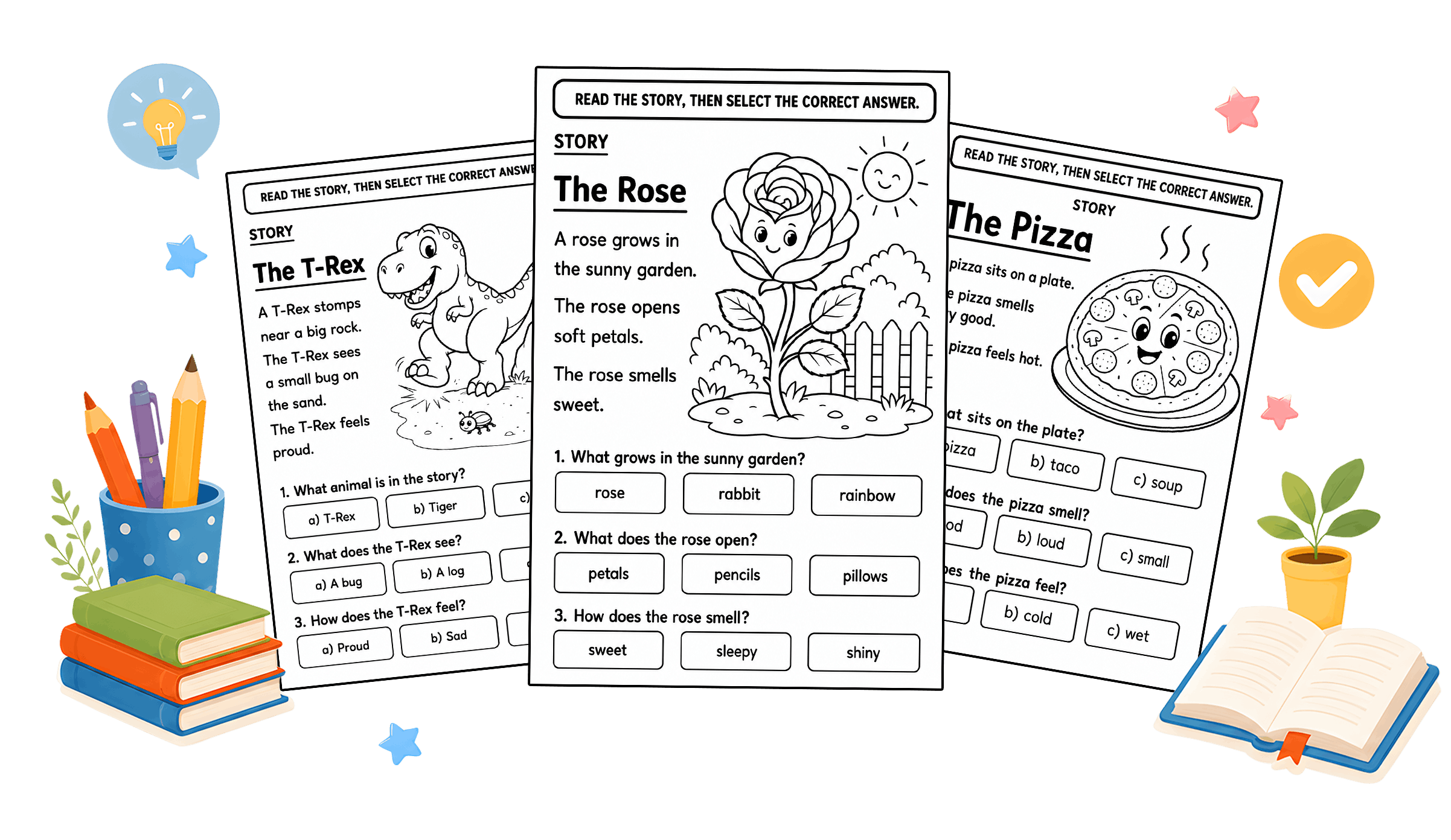 Reading worksheet preview
