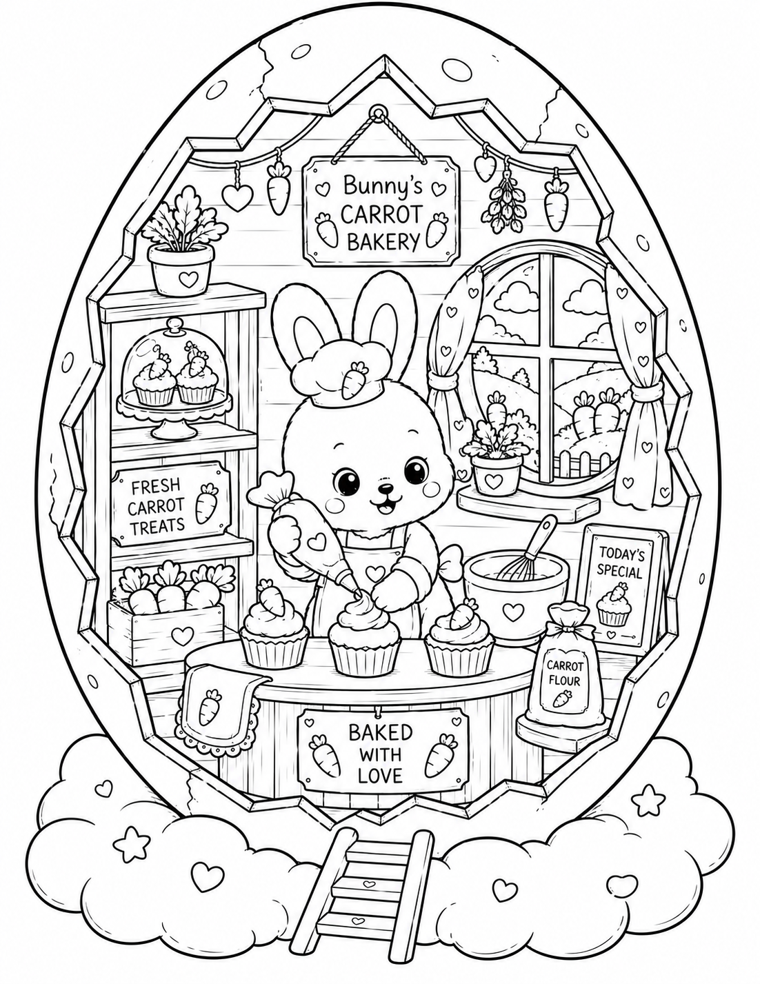 🐰 Cozy Bunny Eggshell World Preview 1