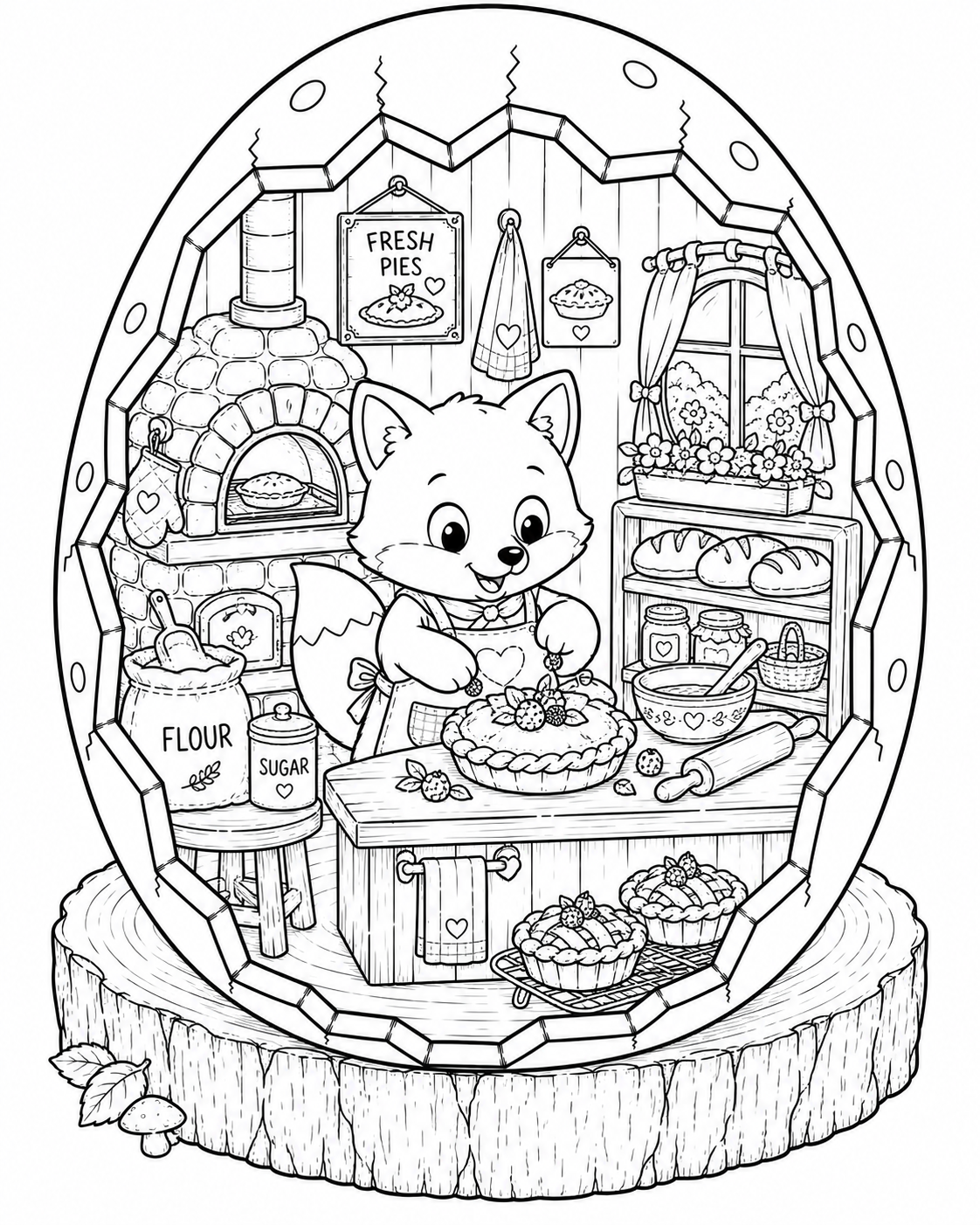🦊 Cozy Fox Eggshell World Preview 1