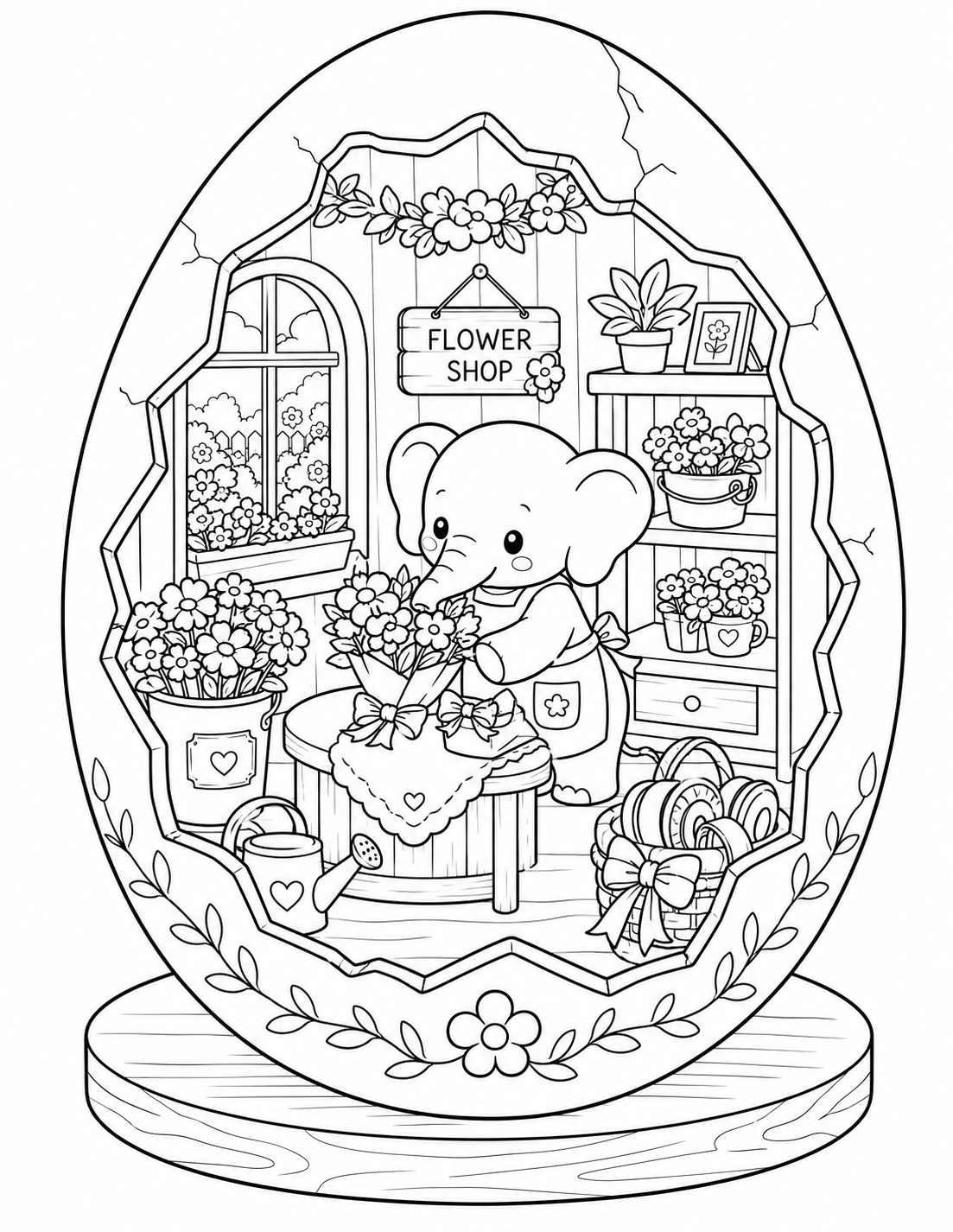 🐘 Cozy Elephant Eggshell World Preview 1