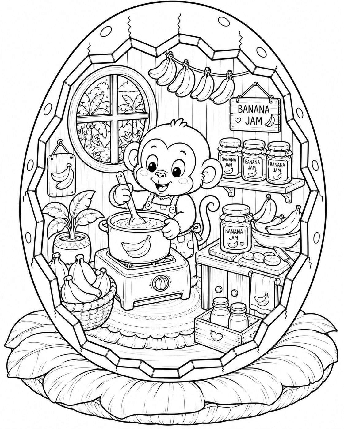 🐵 Cozy Monkey Eggshell World Preview 1