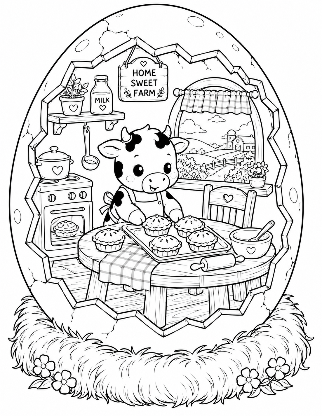 🐮 Cozy Cow Eggshell World Preview 1