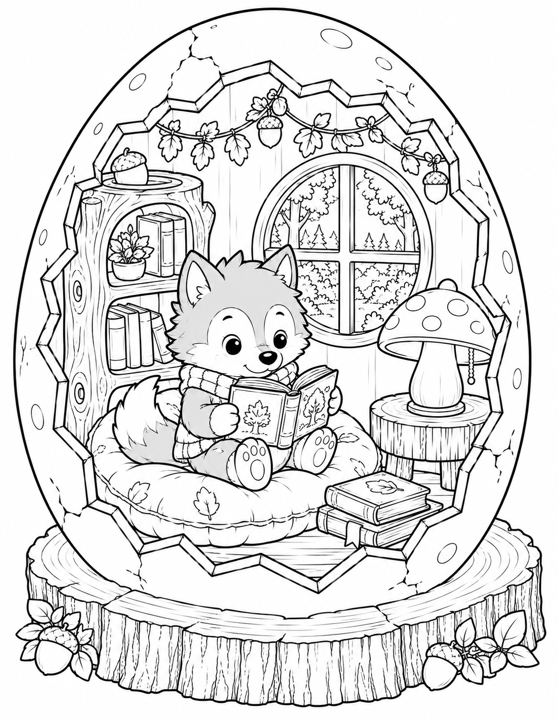 🐺 Cozy Wolf Eggshell World Preview 1