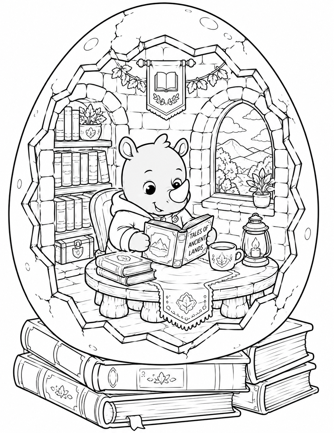 🦏 Cozy Rhino Eggshell World Preview 1
