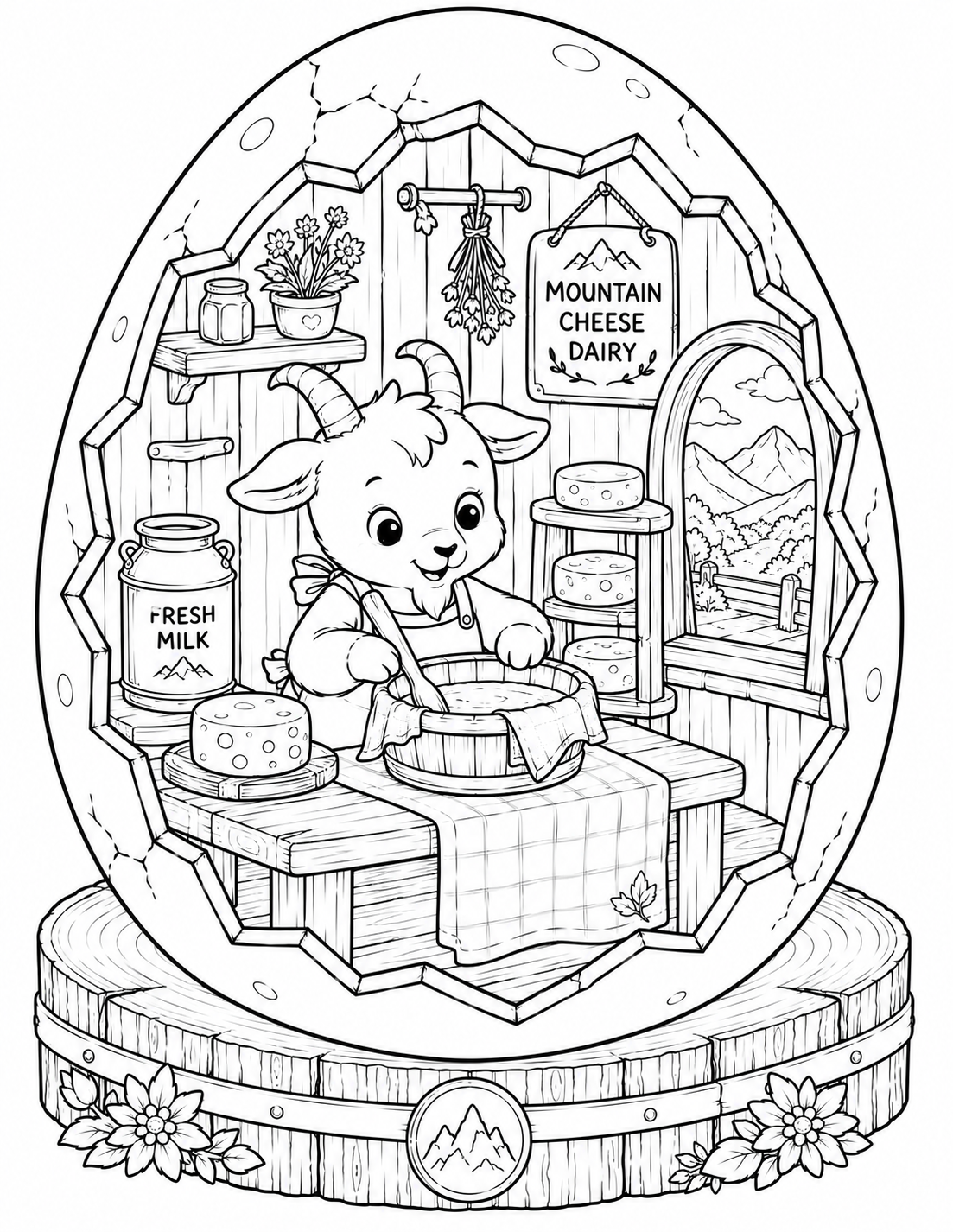 🐐 Cozy Goat Eggshell World Preview 1