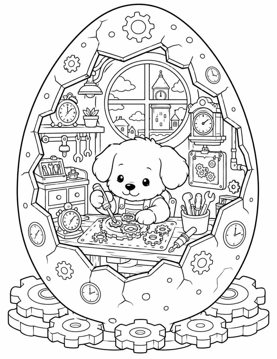 🐶 Cozy Puppy Eggshell World Preview 1