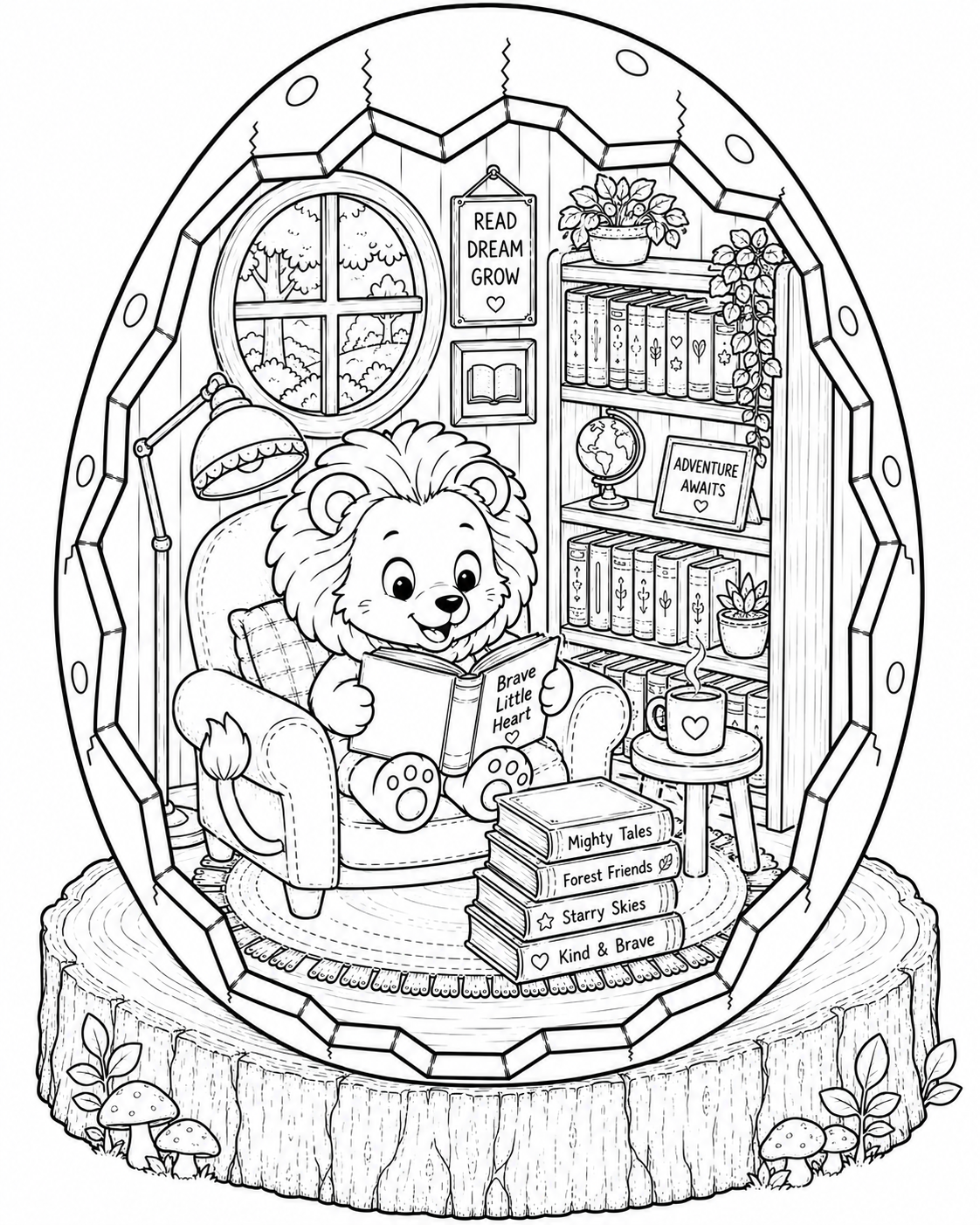 🦁 Cozy Lion Eggshell World Preview 2
