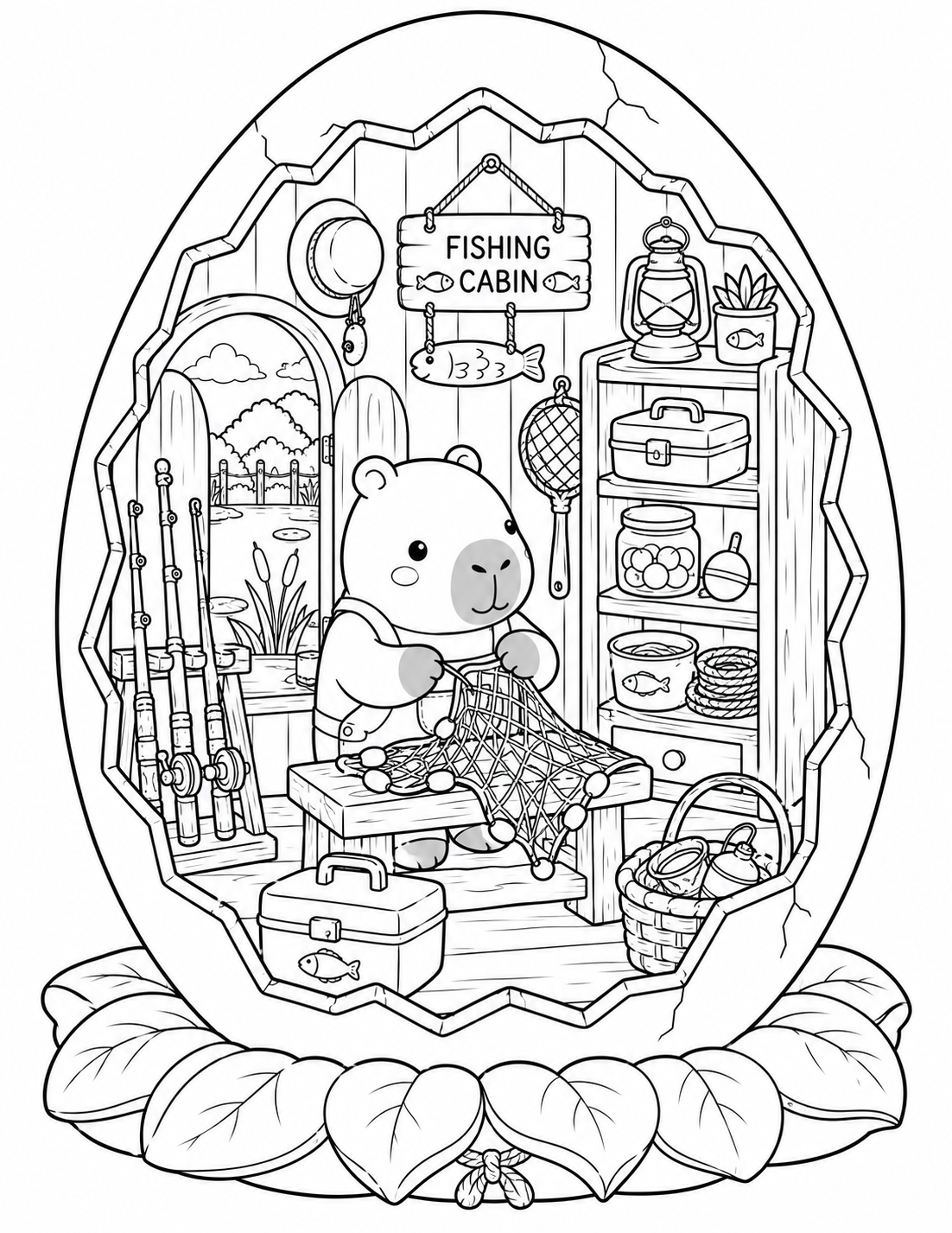 🦫 Cozy Capybara Eggshell World Preview 2