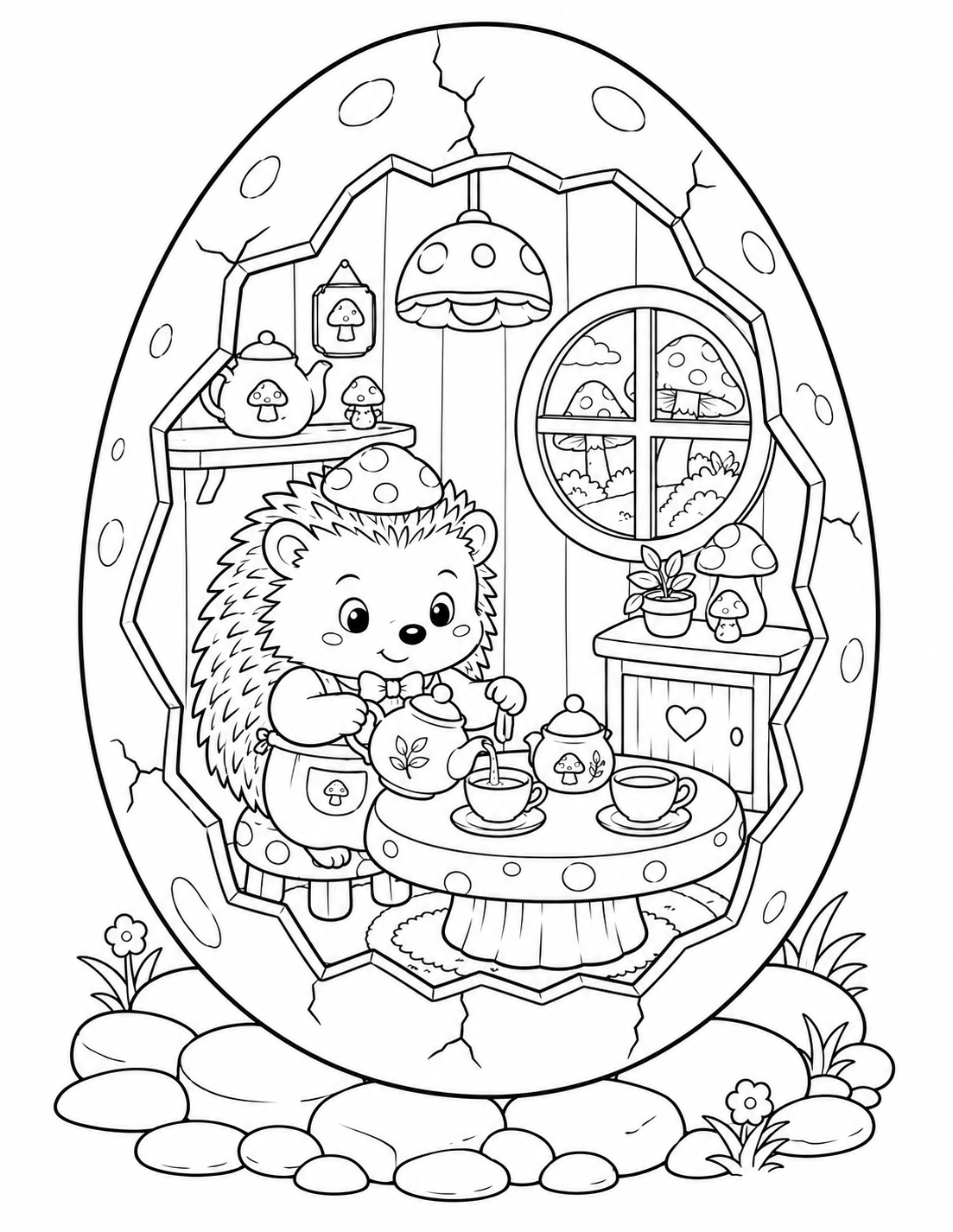 🦔 Cozy Hedgehog Eggshell World Preview 2