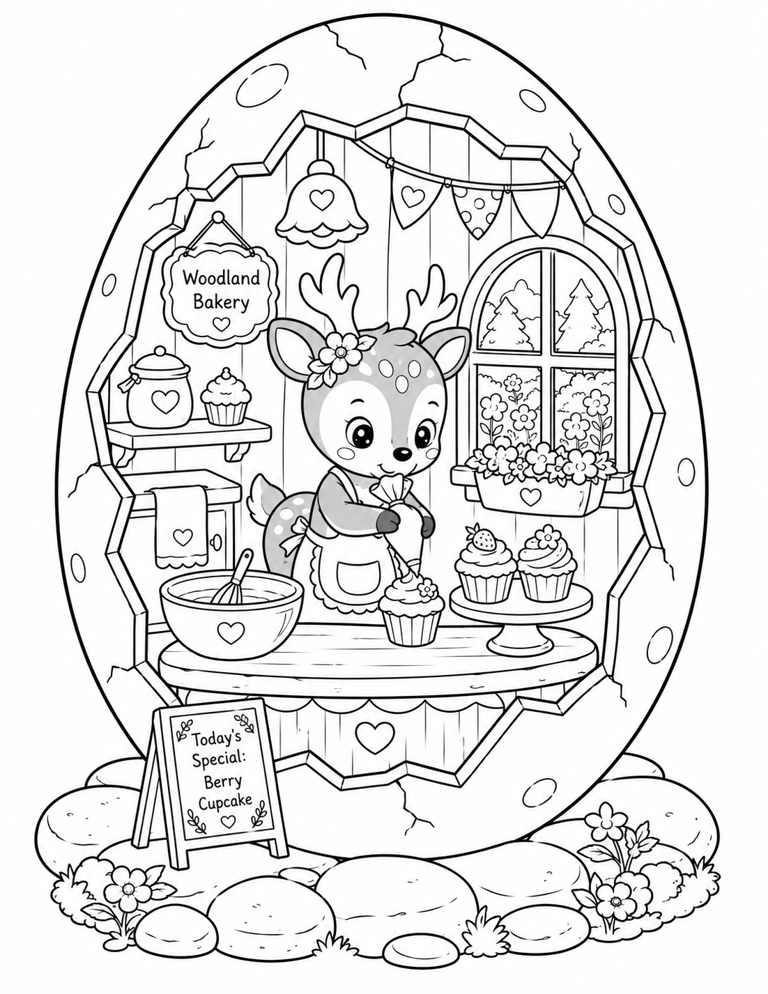 🦌 Cozy Deer Eggshell World Preview 2