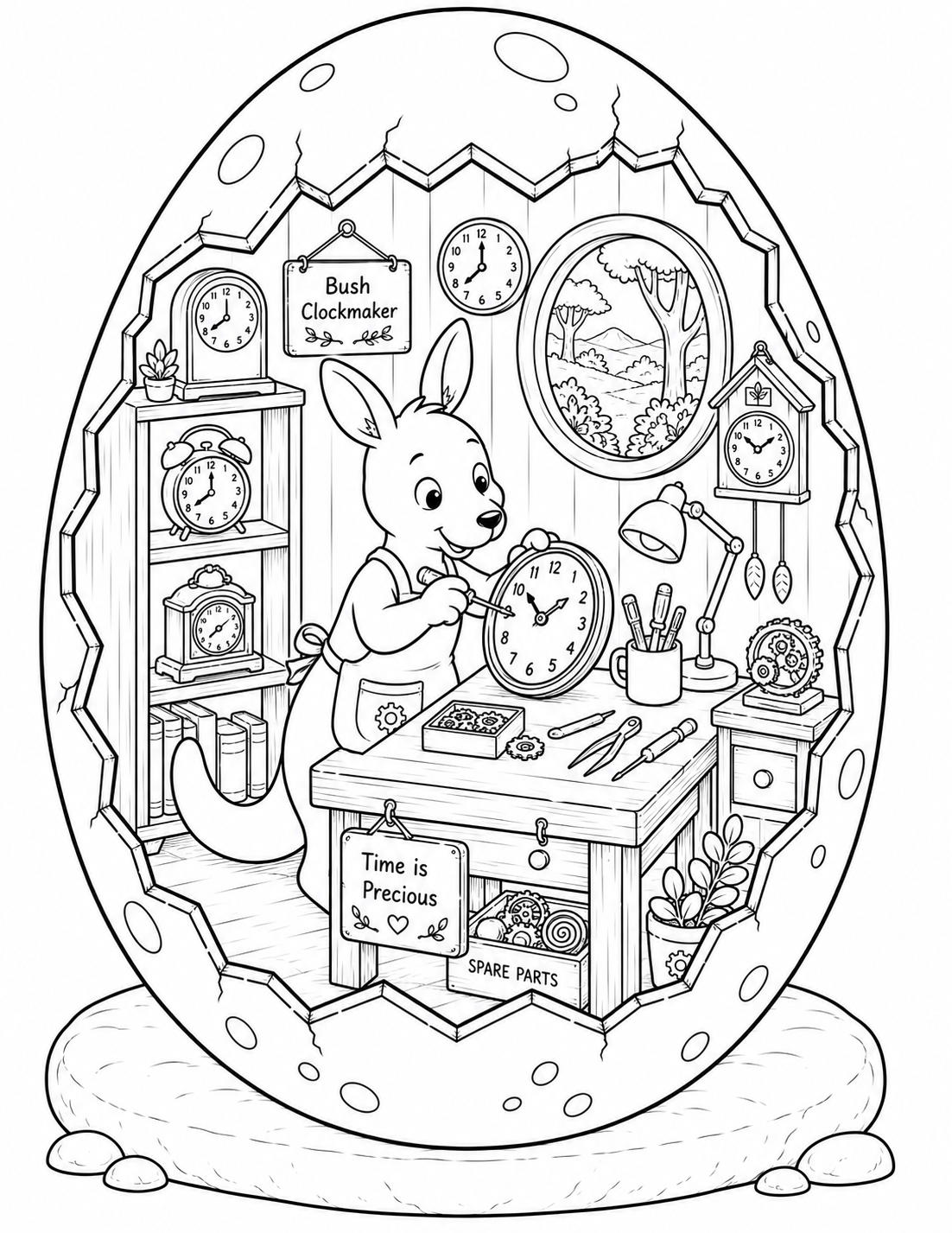 🦘 Cozy Kangaroo Eggshell World Preview 1