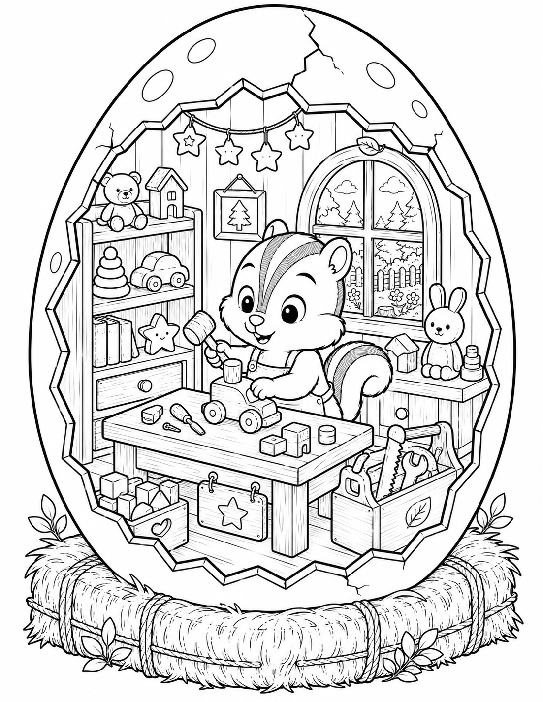 🐿️ Cozy Chipmunk Eggshell World Preview 2