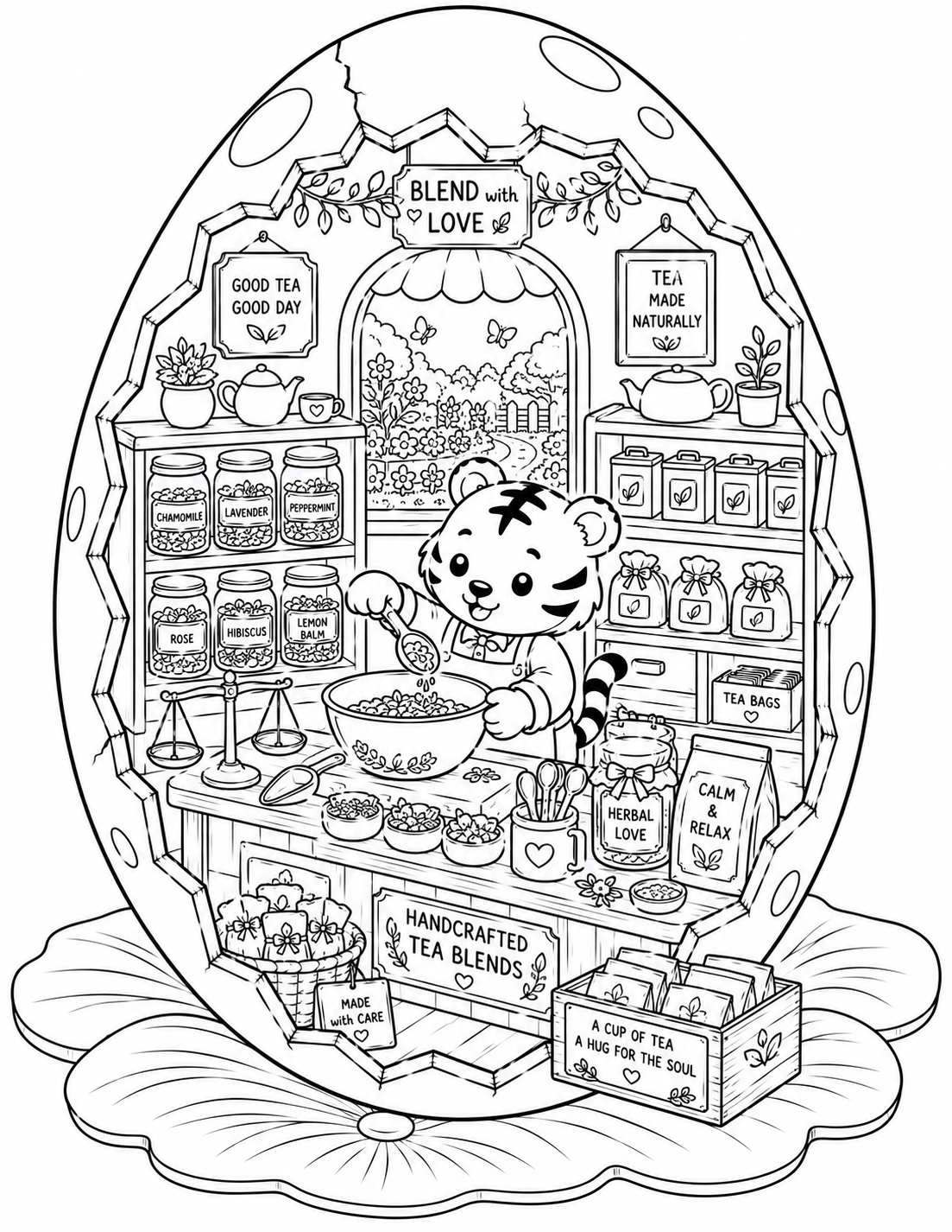 🐯 Cozy Tiger Eggshell World Preview 2