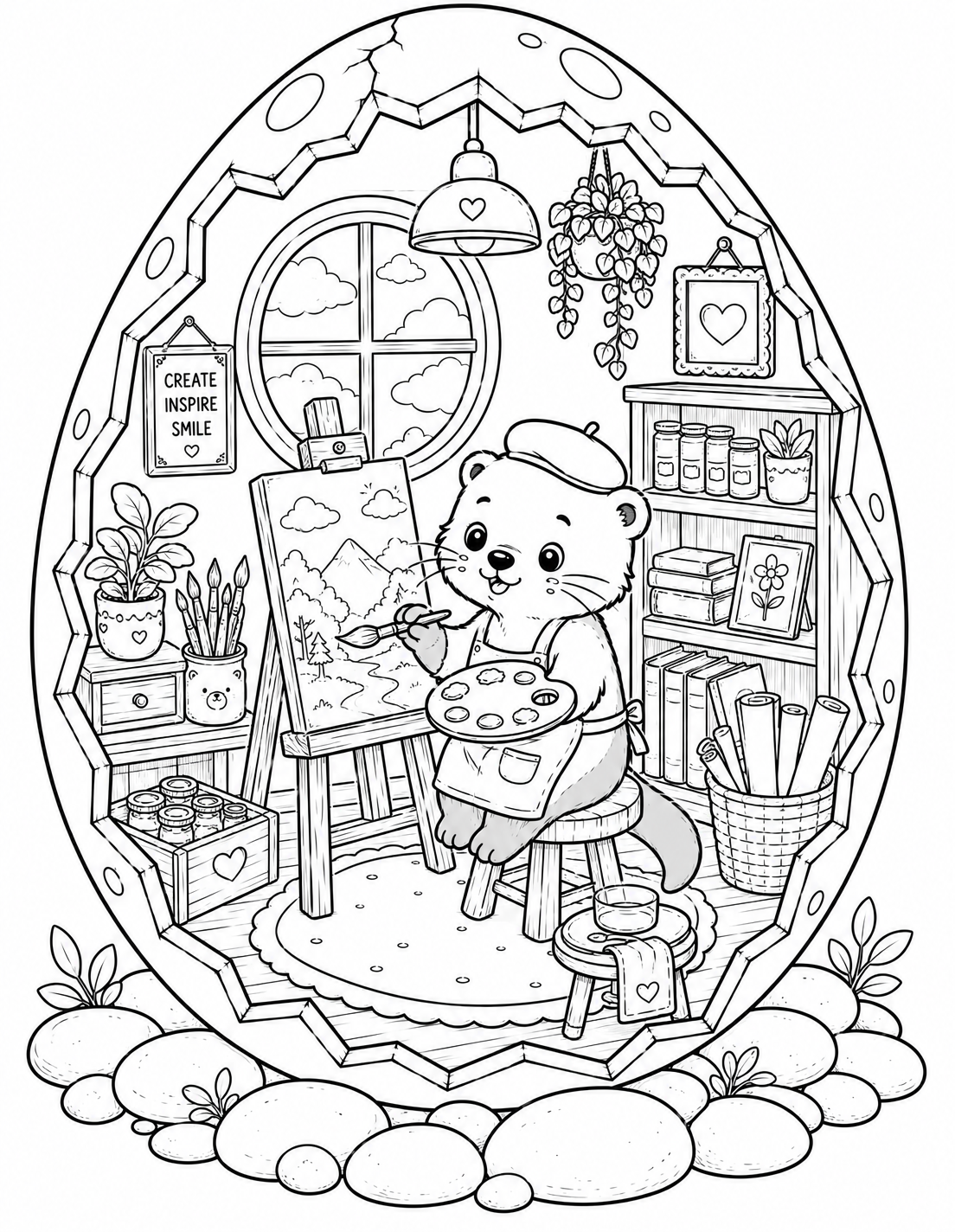 🦦 Cozy Otter Eggshell World Preview 1