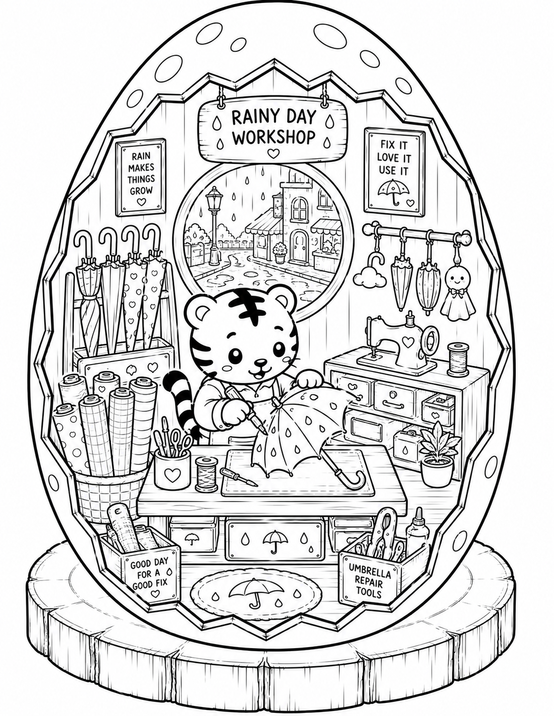 🐯 Cozy Tiger Eggshell World Preview 2