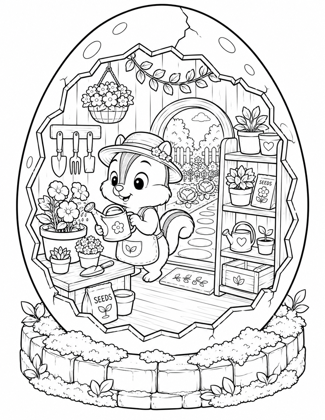 🐿️ Cozy Chipmunk Eggshell World Preview 1
