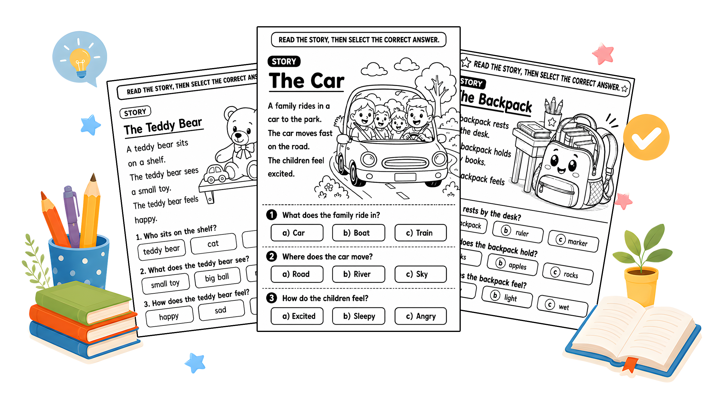 Reading worksheet preview