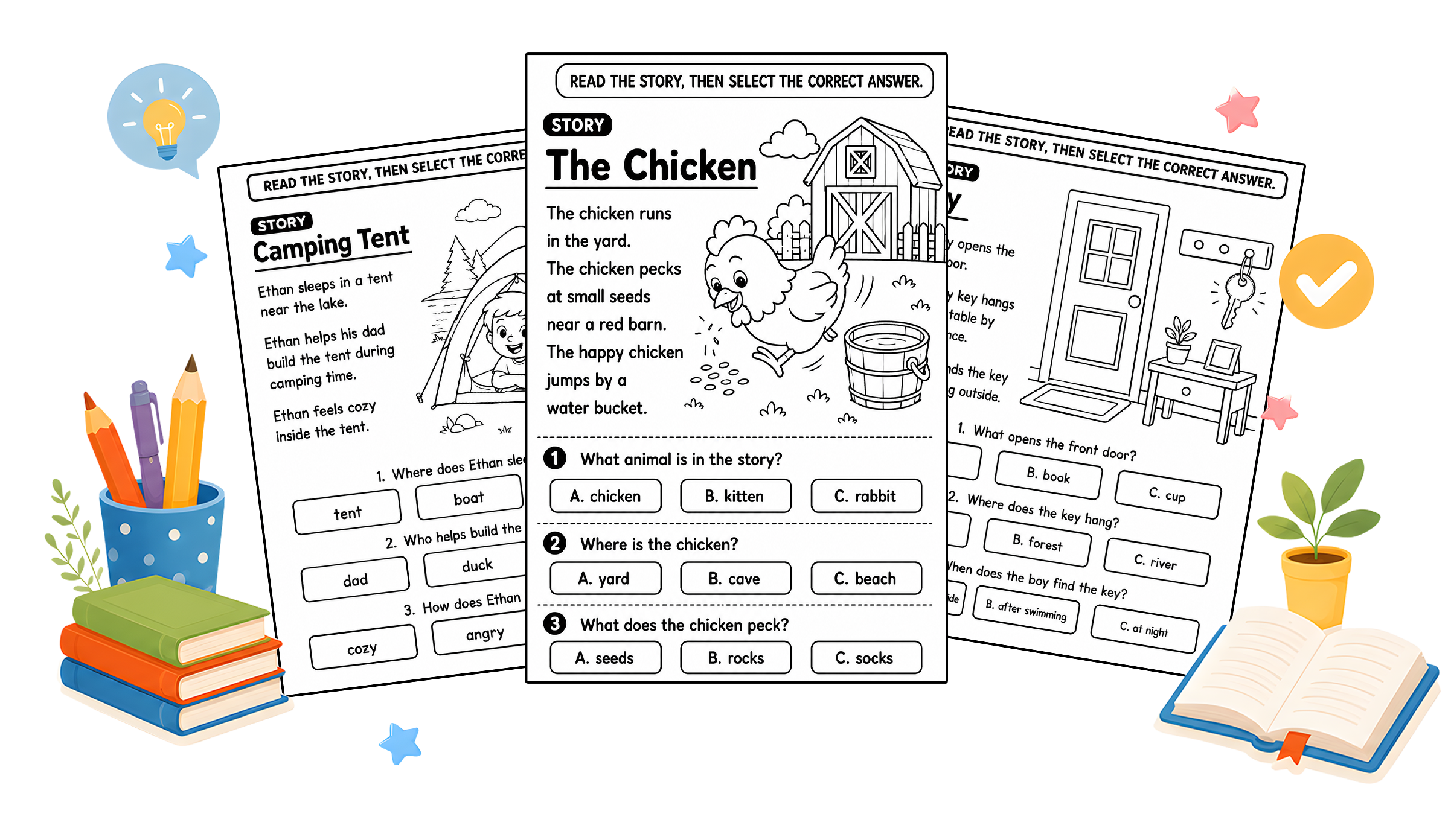 Reading worksheet preview