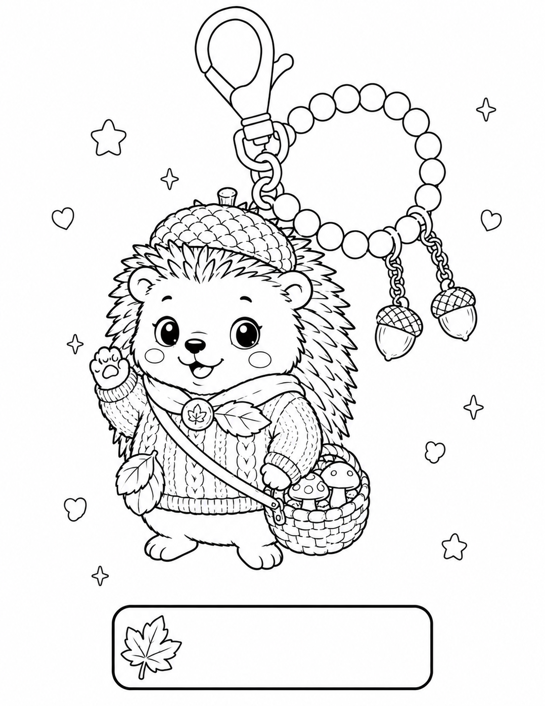 Cozy Hedgehog Charm Collection