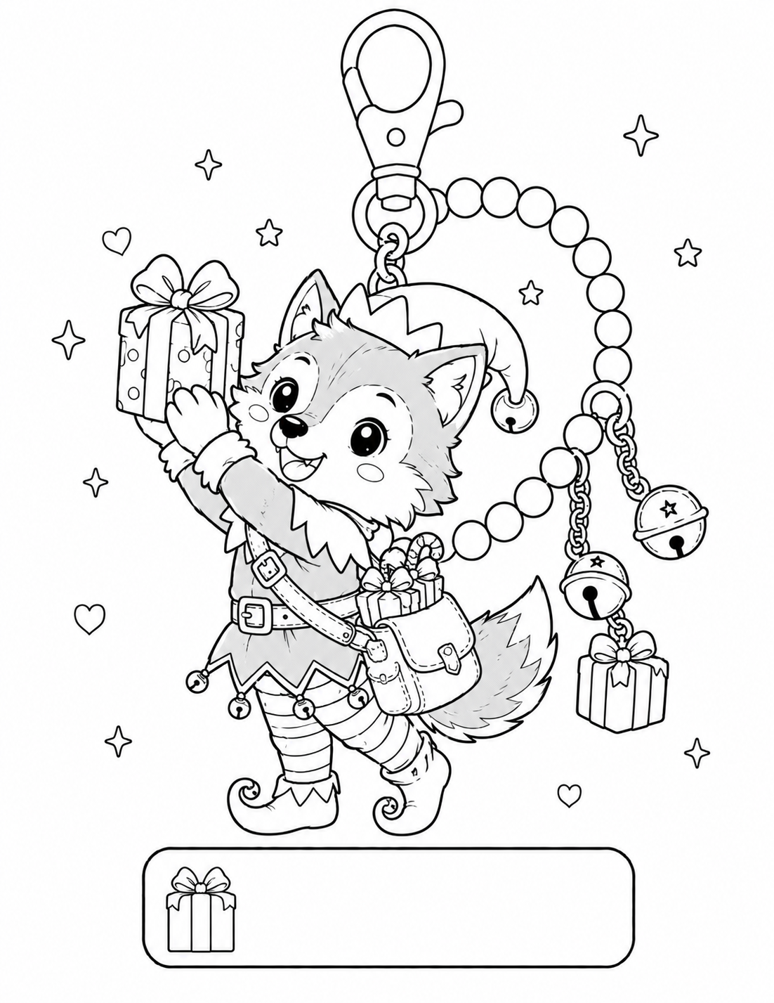 Cozy Wolf Charm Collection