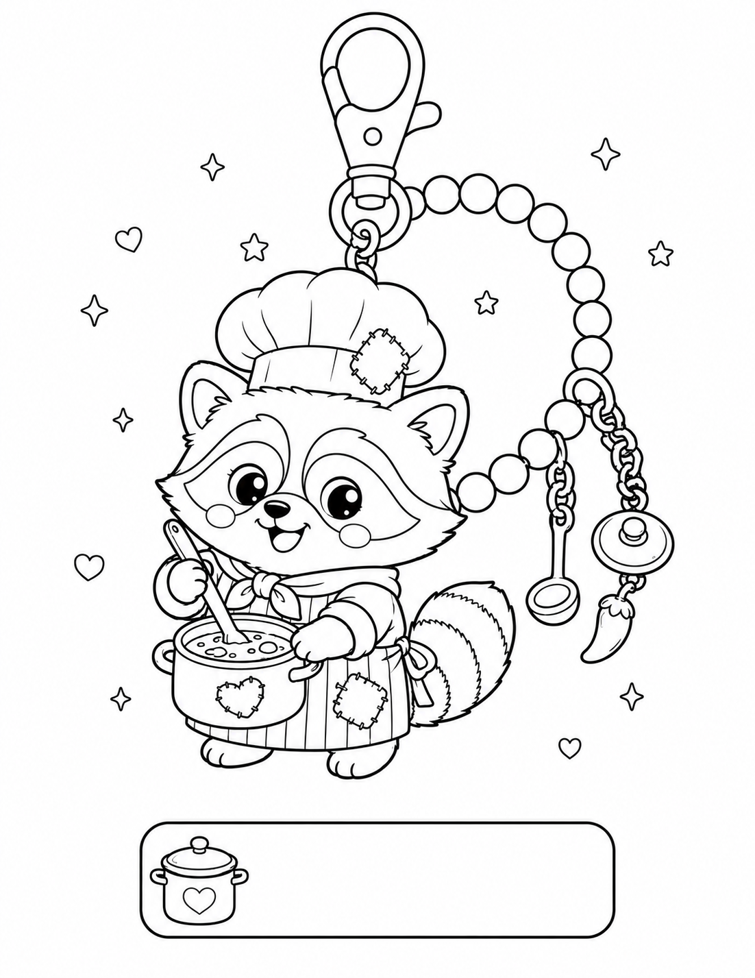 Cozy Raccoon Charm Collection