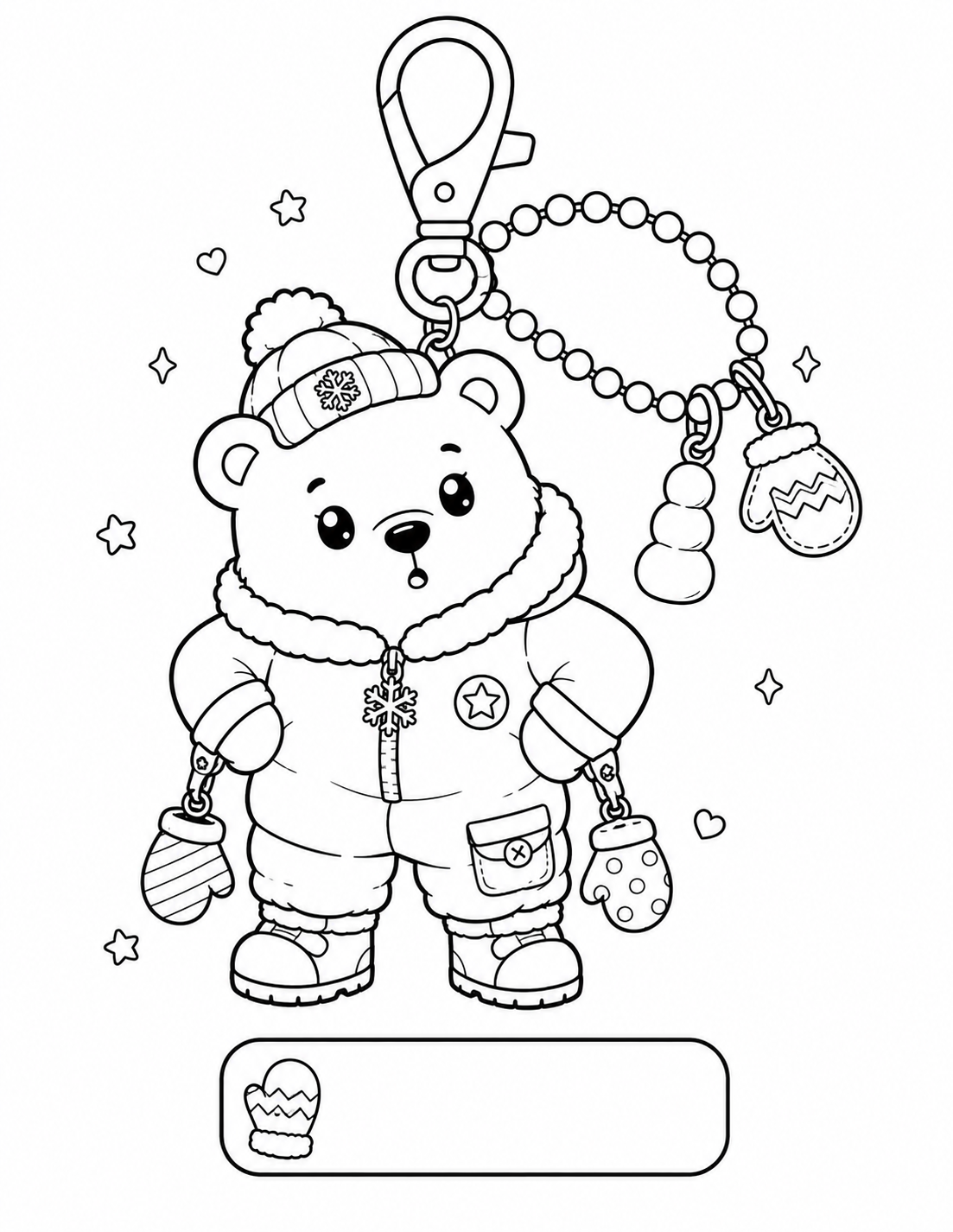 Cozy Polar Bear Charm Collection