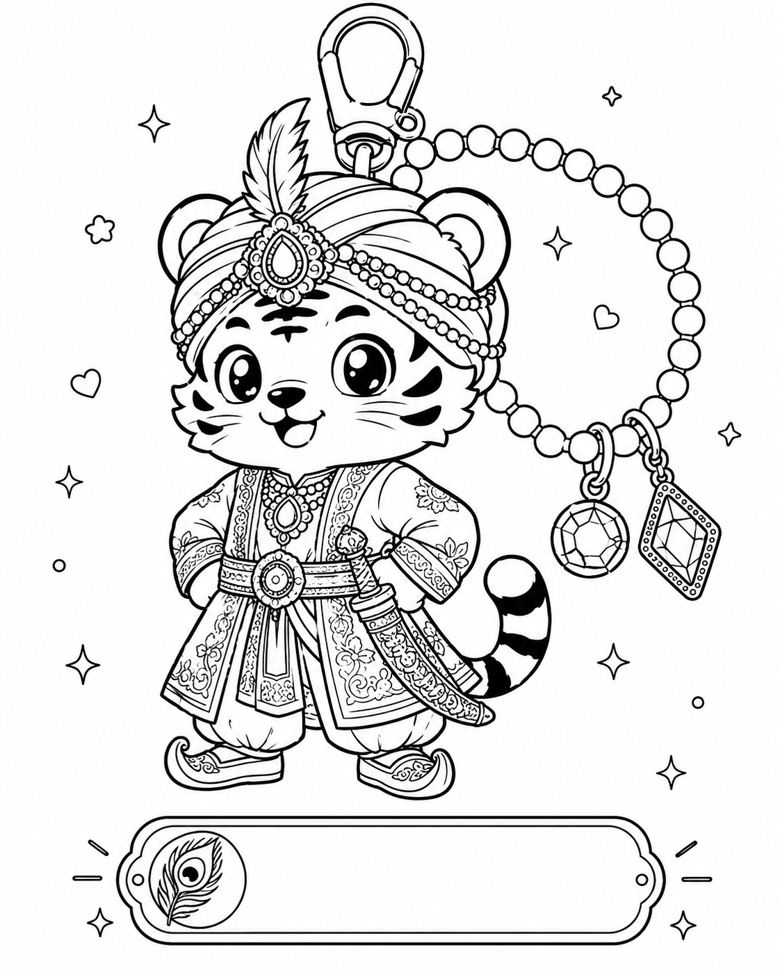 Cozy Tiger Charm Collection