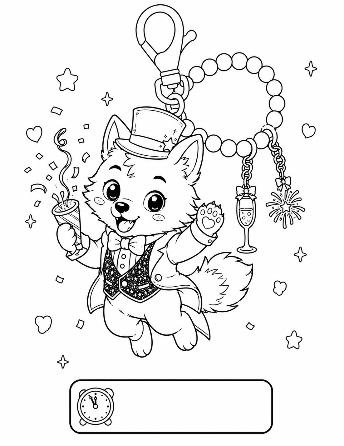 Cozy Wolf Charm Collection