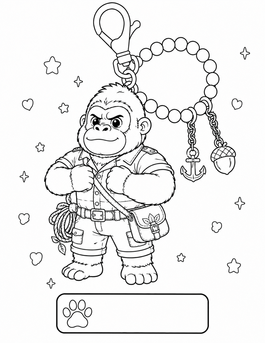 Cozy Gorilla Charm Collection