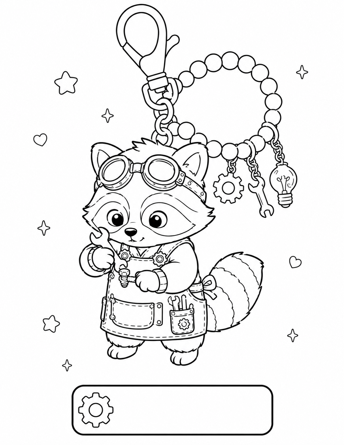 Cozy Raccoon Charm Collection
