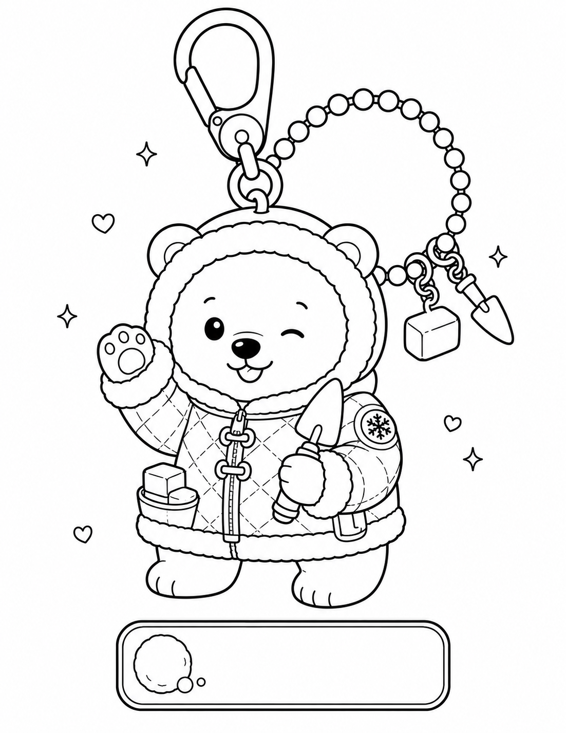 Cozy Polar Bear Charm Collection