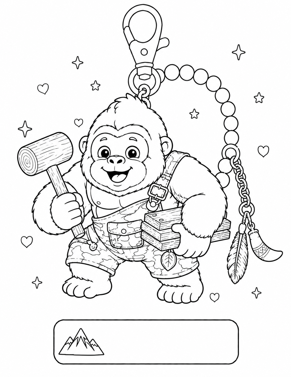 Cozy Gorilla Charm Collection