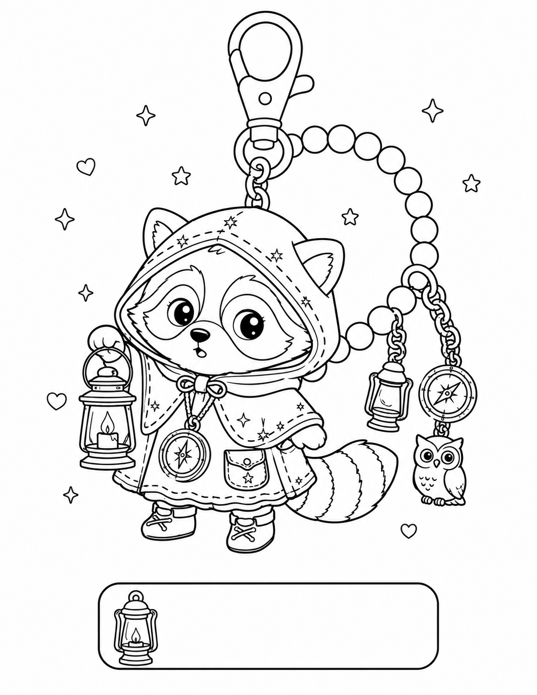 Cozy Raccoon Charm Collection