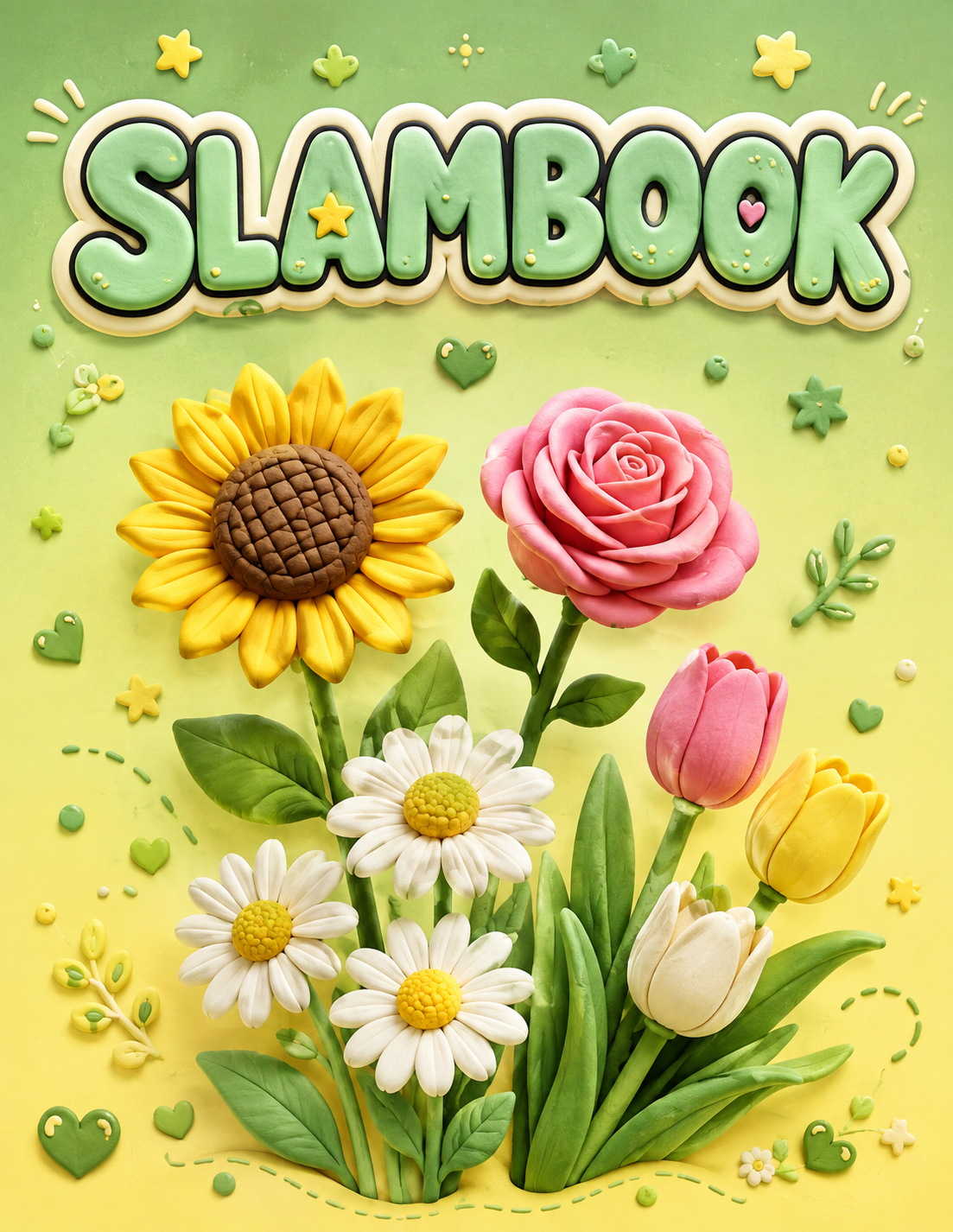 Clay / Polymer Clay Style Slambook page 1