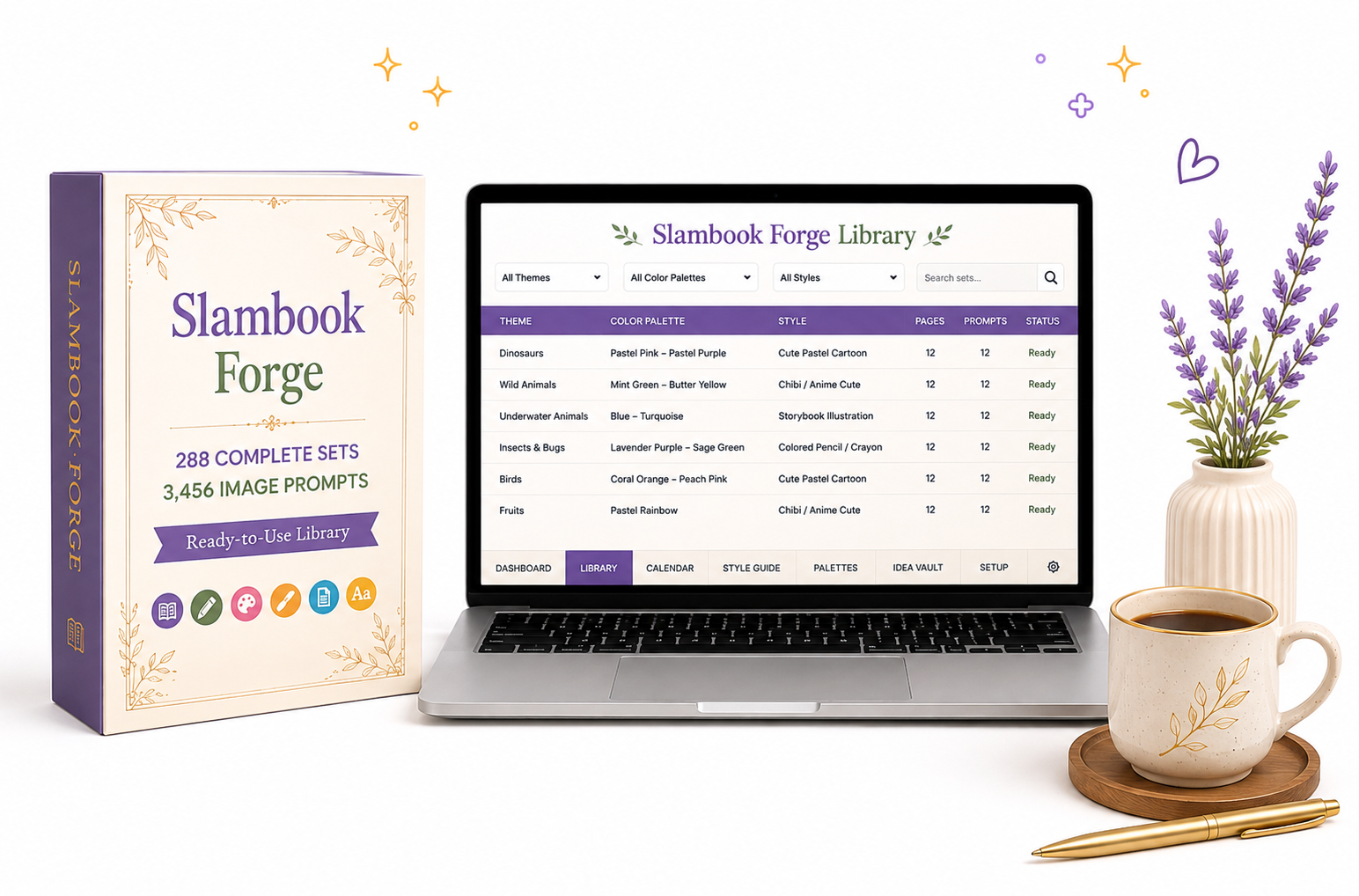 SlamBook Forge ready-made Slambook prompt library preview