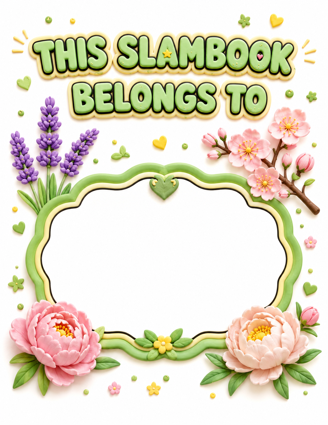 Clay / Polymer Clay Style Slambook page 2
