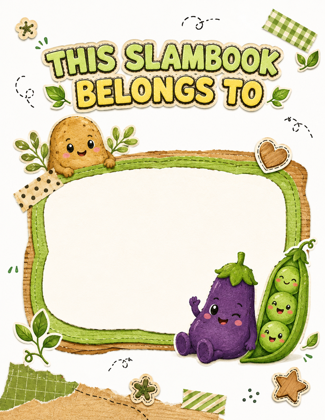 Vegetables Slambook page 2