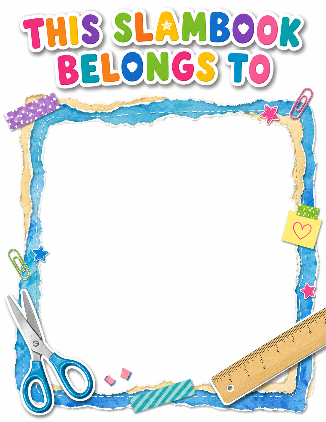 School Supplies Slambook page 2
