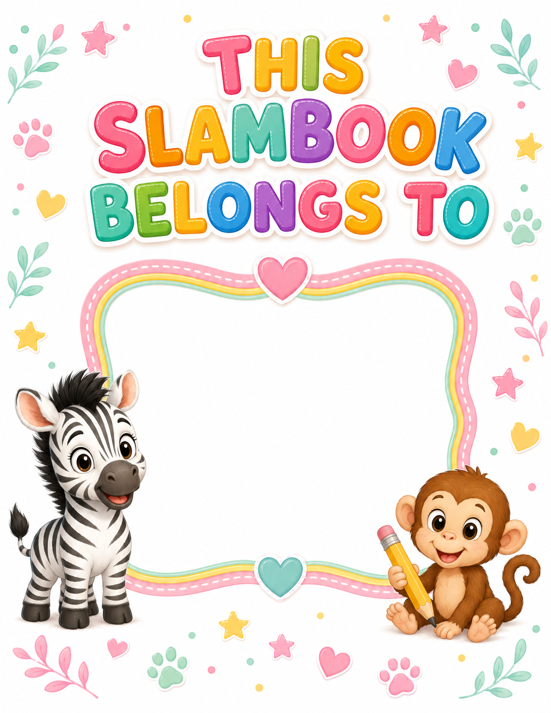 Chibi / Anime Cute Slambook preview page 02