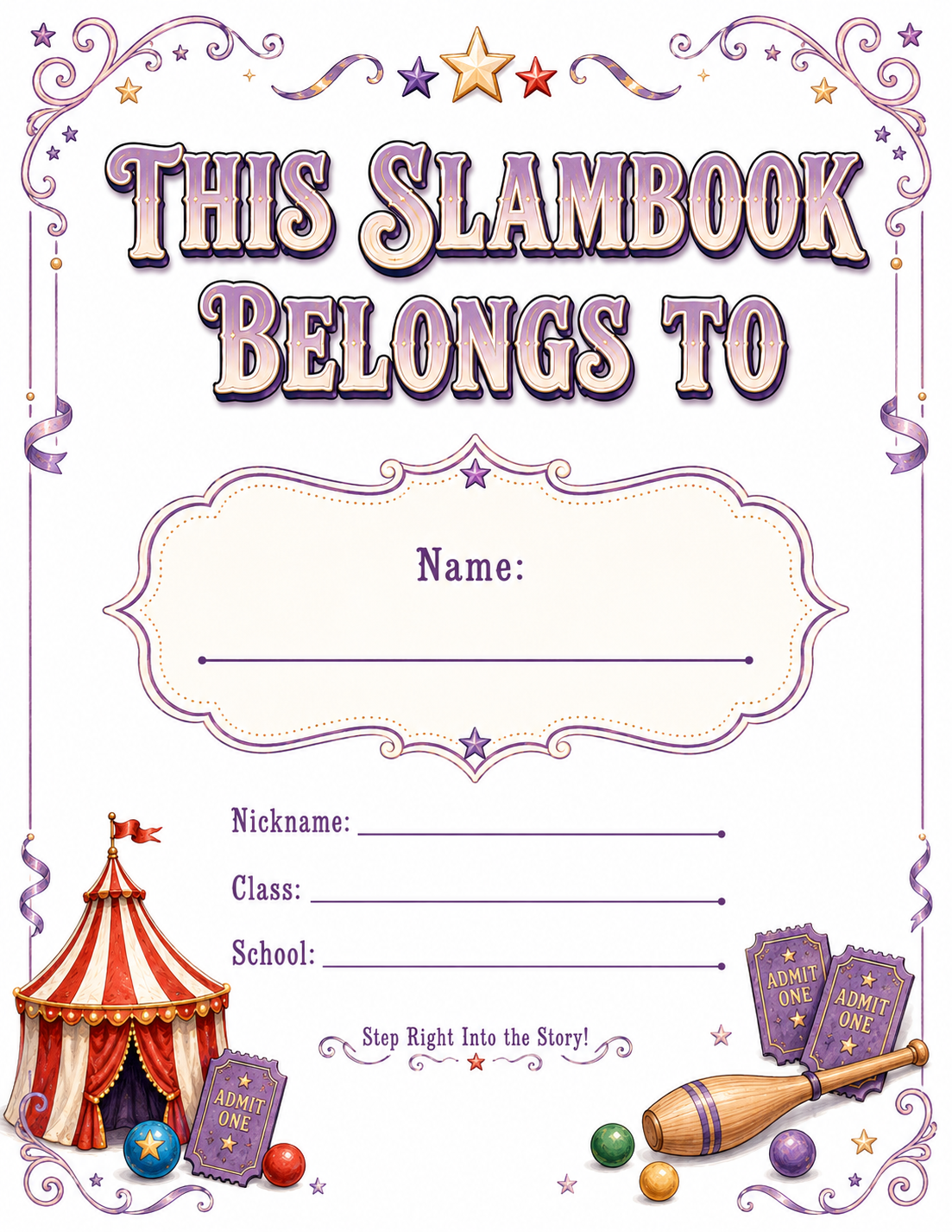 Storybook Illustration Slambook page 2