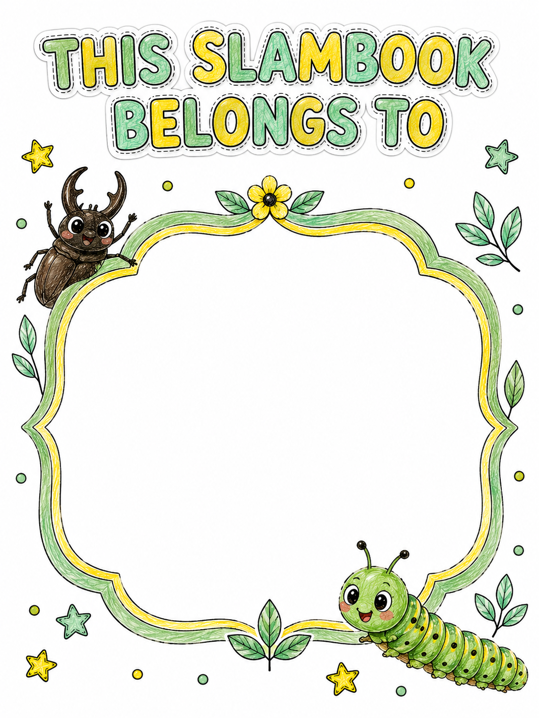 Colored Pencil / Crayon Slambook preview page 02