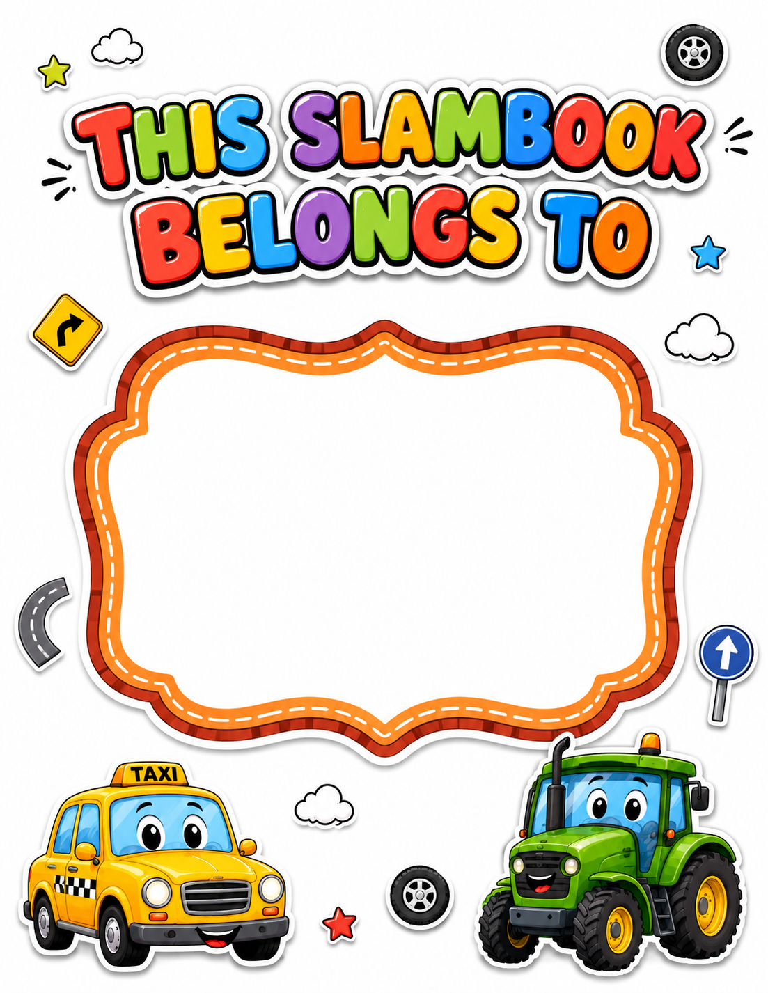Cute Pastel Cartoon Slambook page 2