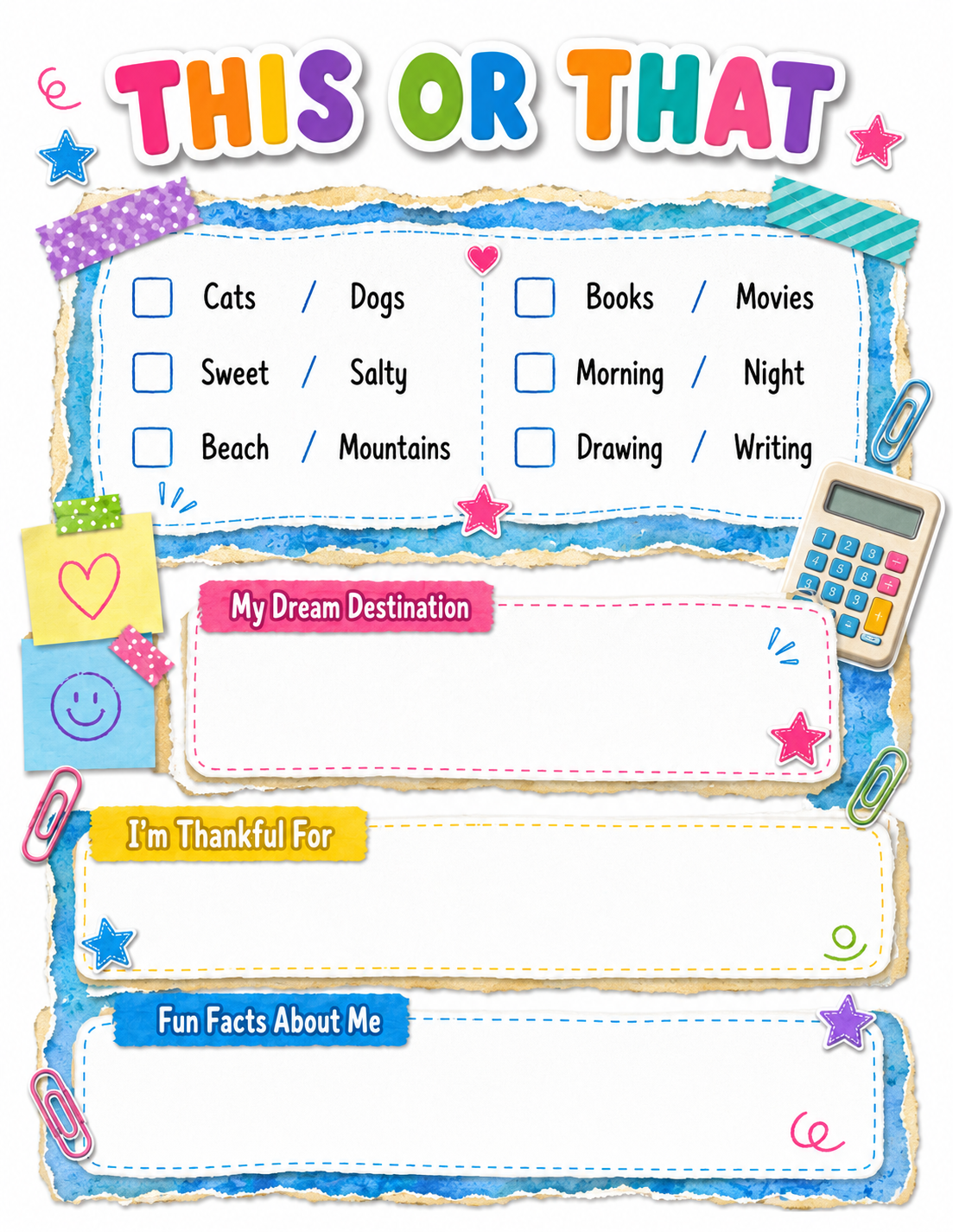 School Supplies Slambook page 4