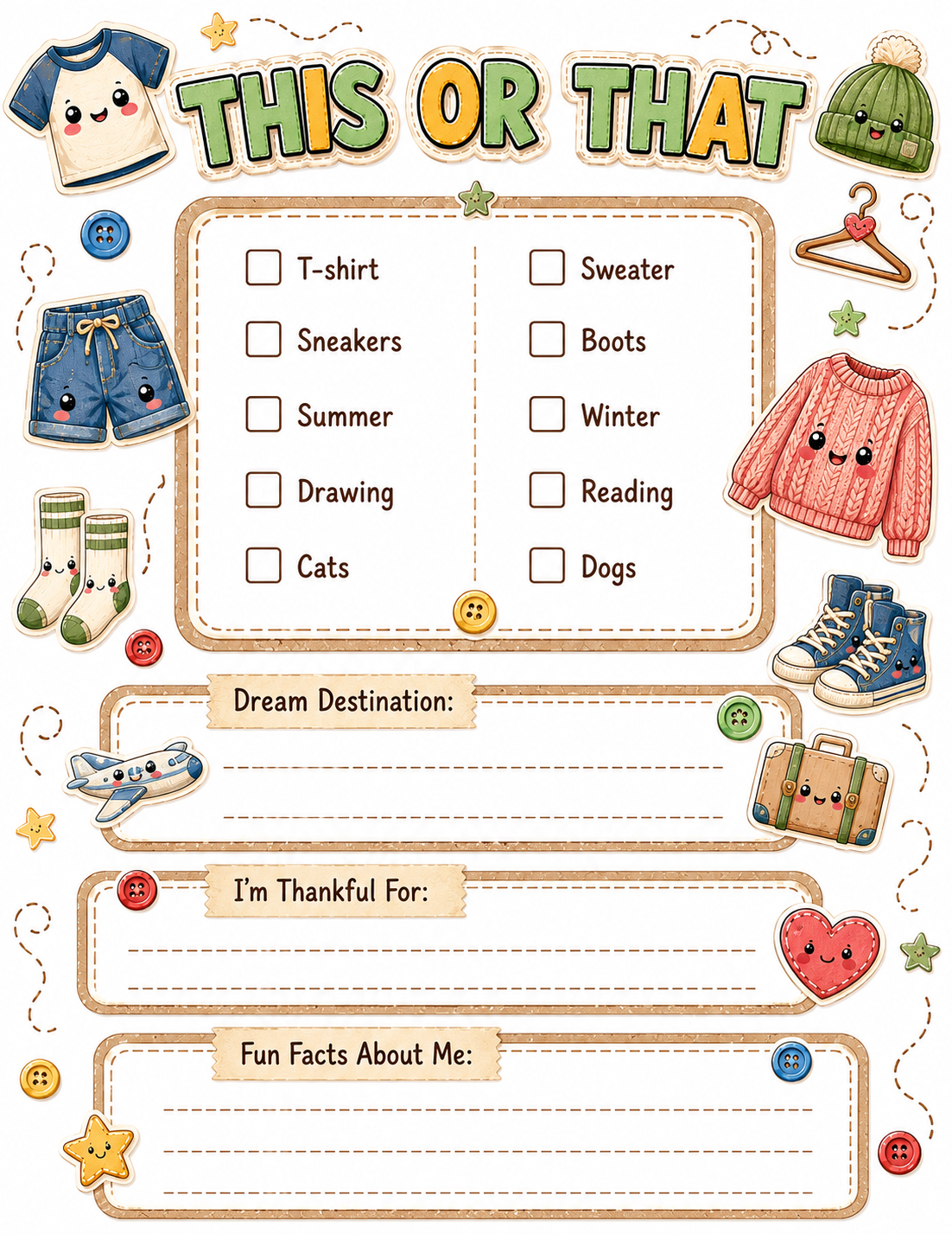 Chibi / Anime Cute Slambook page 4