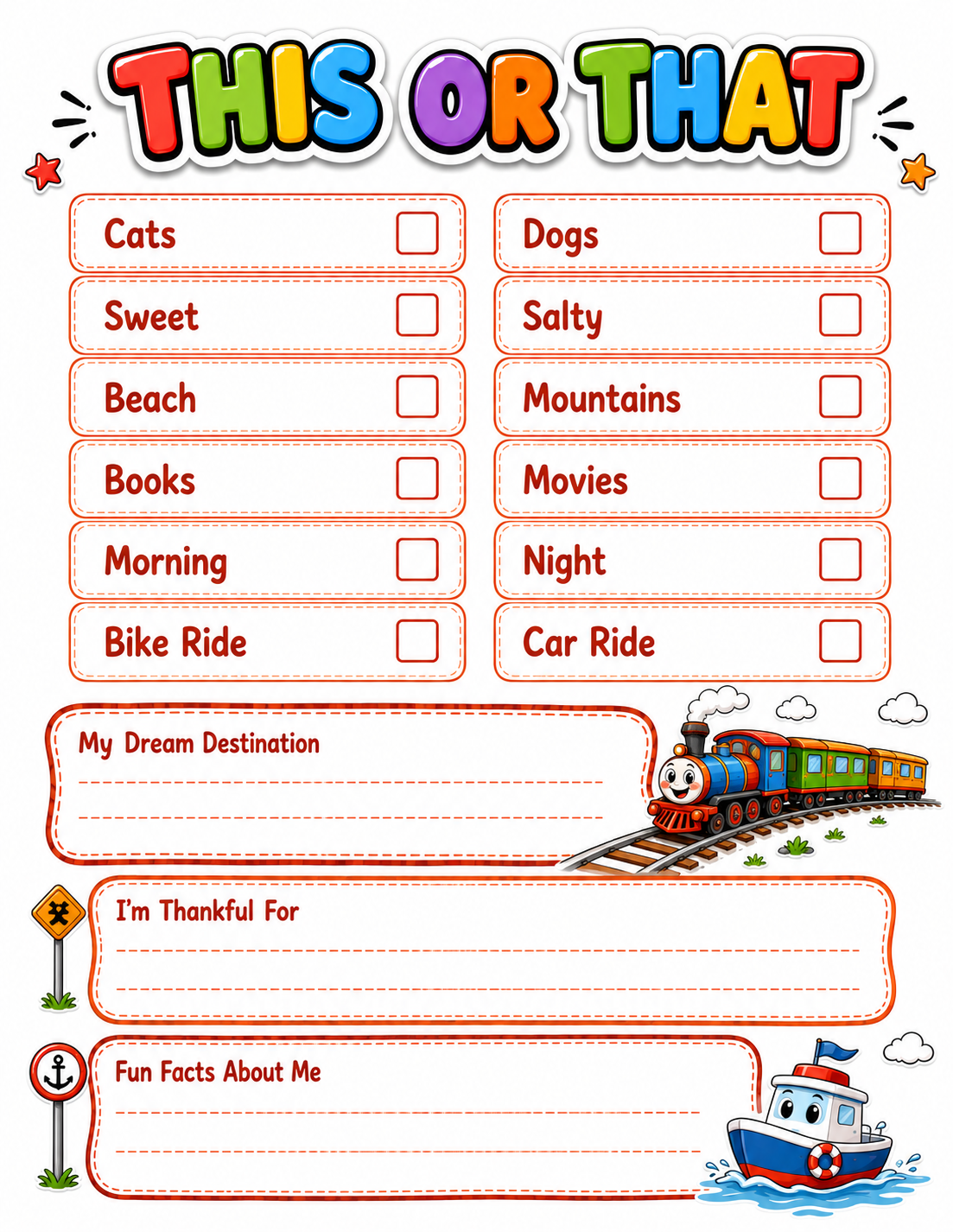 Cute Pastel Cartoon Slambook page 4
