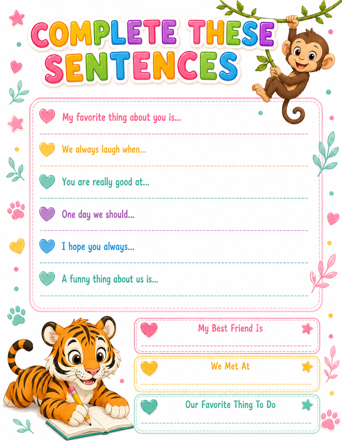 Chibi / Anime Cute Slambook preview page 05