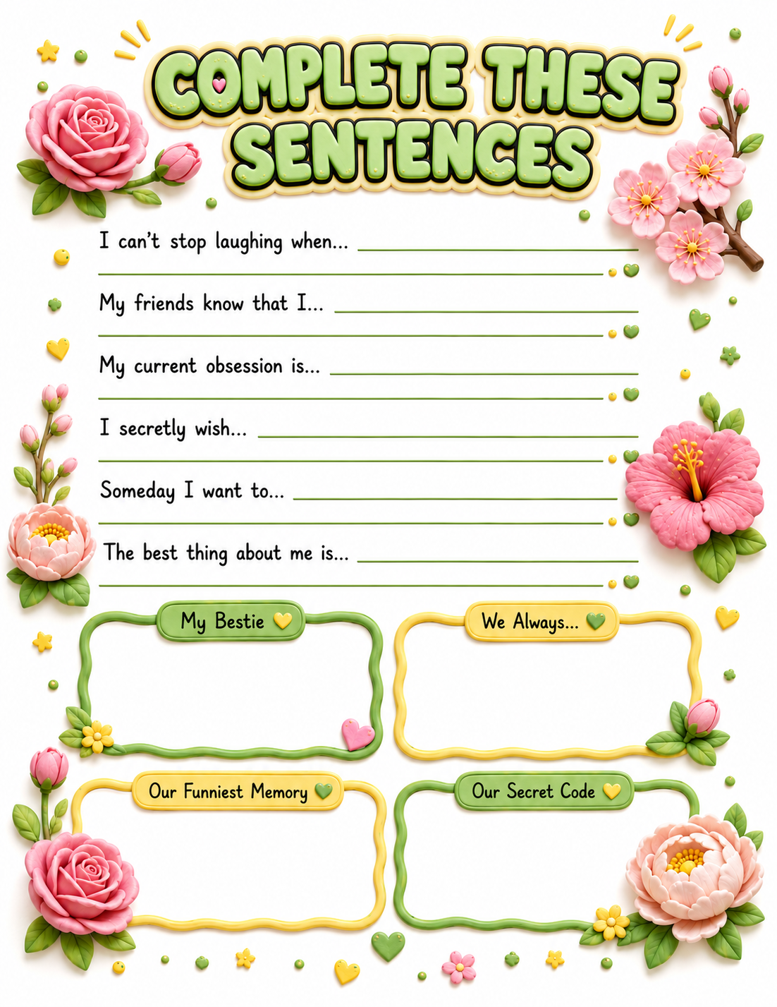 Clay / Polymer Clay Style Slambook page 5