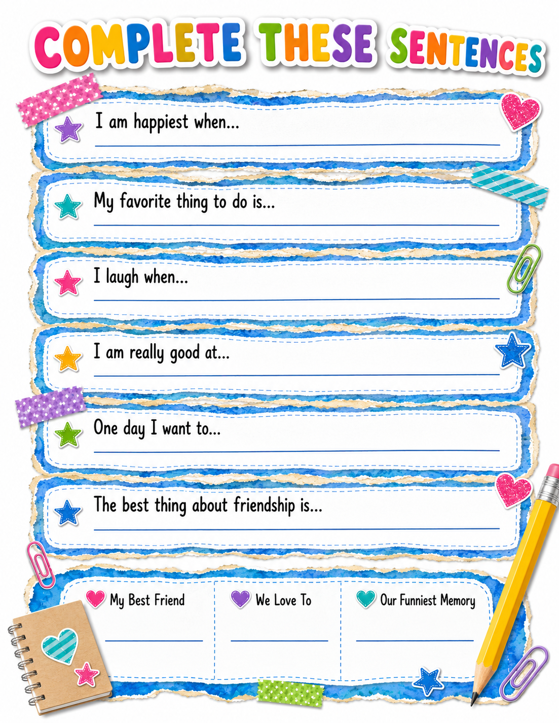 School Supplies Slambook page 5