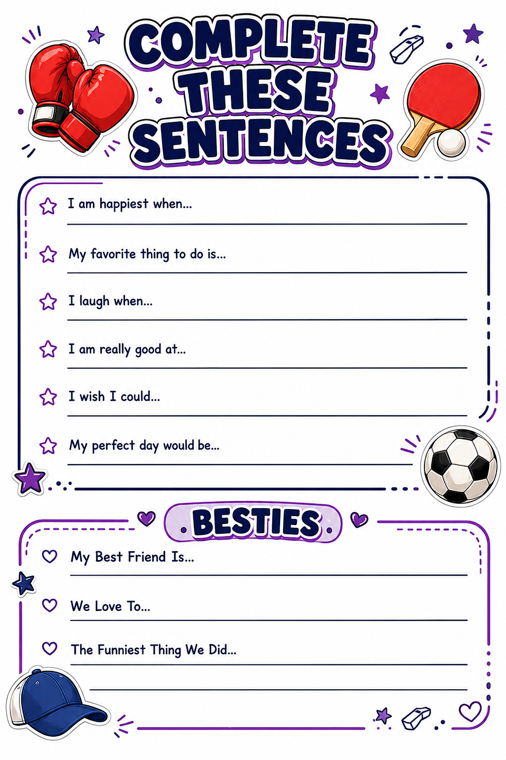 Cute Pastel Cartoon Slambook page 5