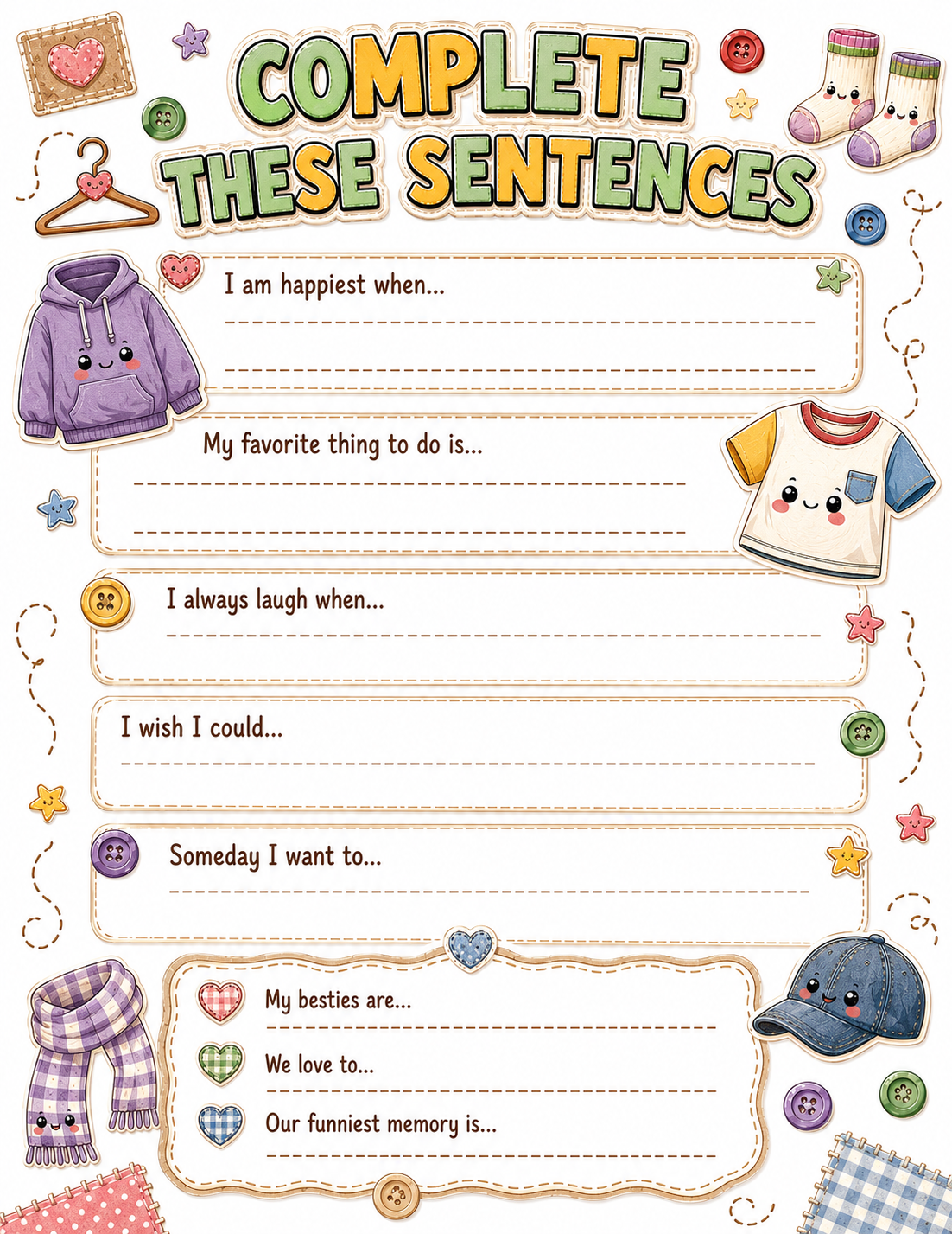 Chibi / Anime Cute Slambook page 5